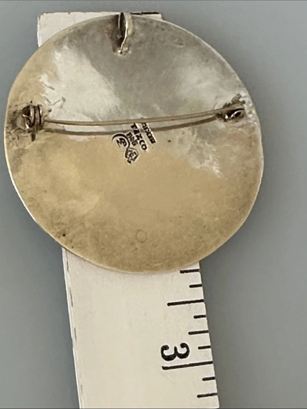 925 Sterling Silver Taxco Round Medallion Pendant and Brooch​